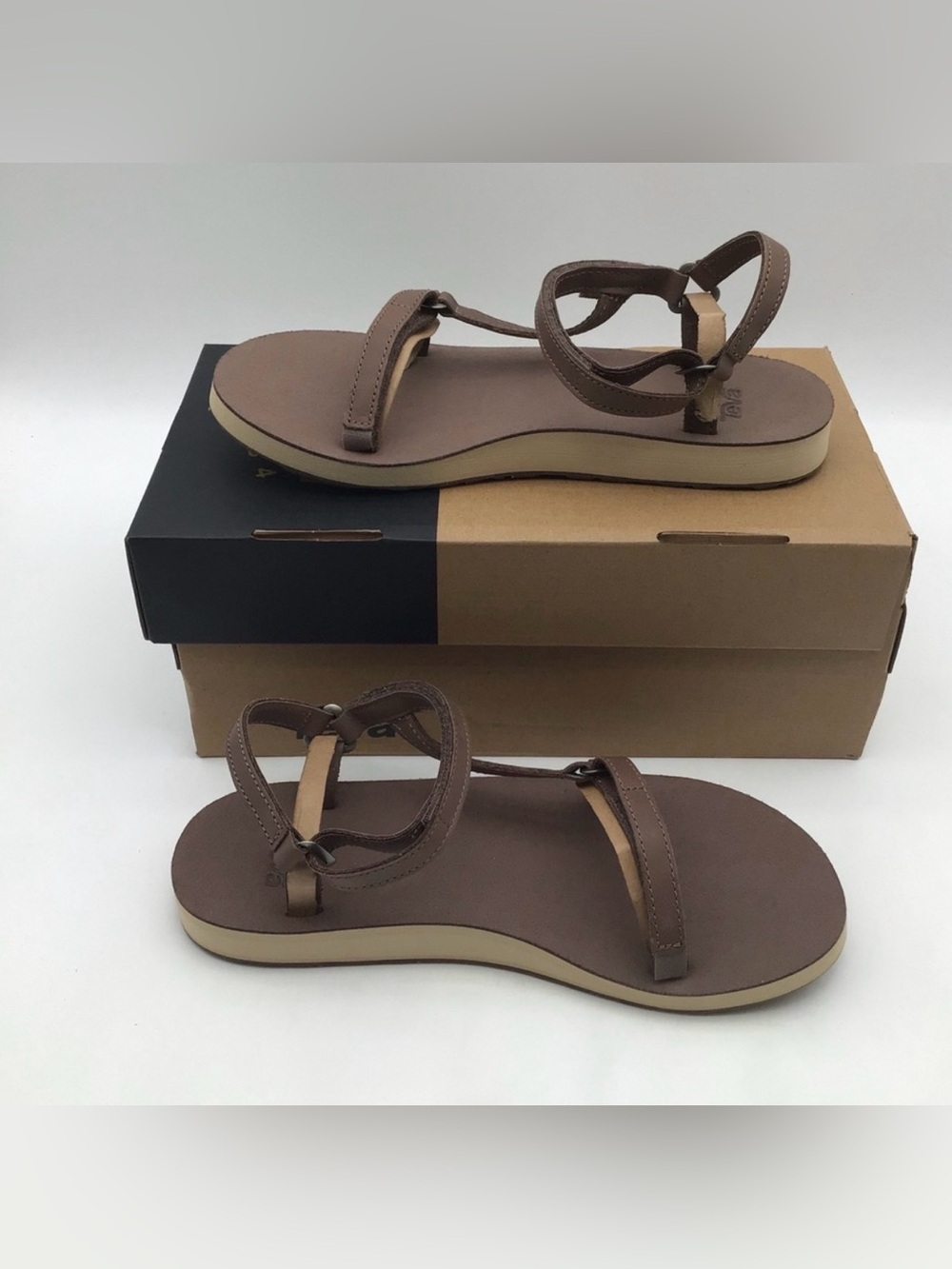 Teva Original Univeral Slim Antelope Brown Antelope Brown W7 NEW - Picture 2 of 7
